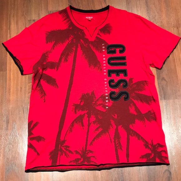 Guess | Shirts | Guess Jeans Mens Red T 